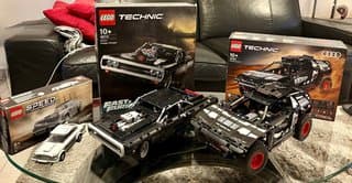 3x LEGO Cars: Dom's Dodge Charger, Audi RS Q e-tron, Aston Martin 007