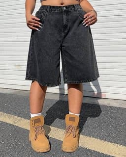 SHEIN Denim Bermuda Shorts