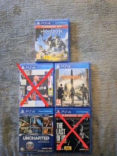 Play Station 4, PS4 discs