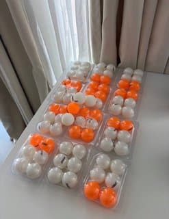 77 Ping Pong Balls