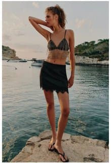 Zara skirt with lace