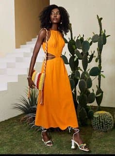 Orange dress