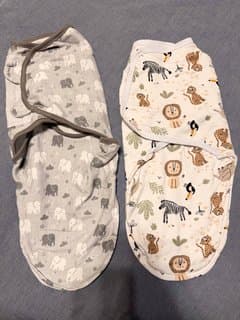 2 swaddle cocoons