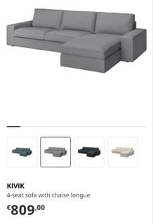 Диван IKEA Kivik угловой 4-местный