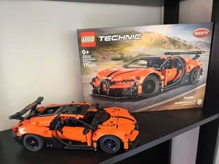 3x LEGO Technic: Bugatti Bolide, Bugatti Chiron, Ford GT40
